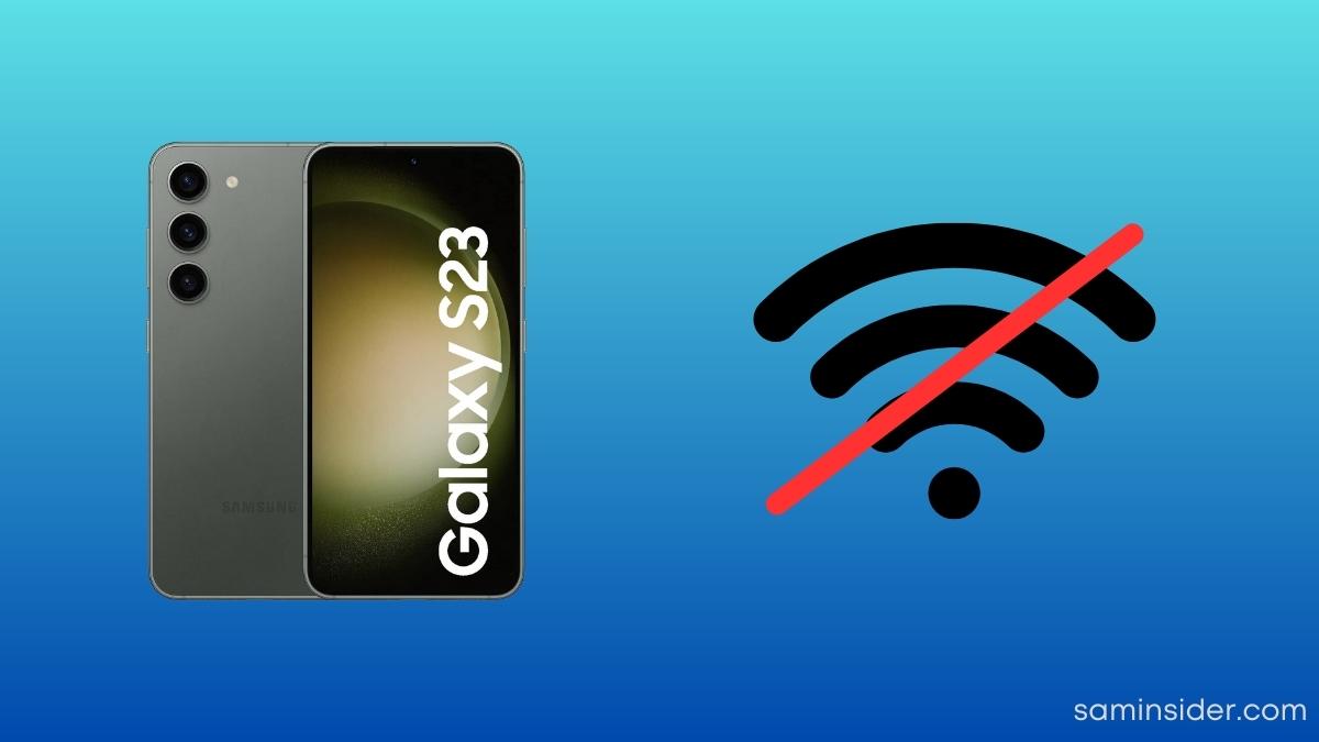 Galaxy S23 Wi-Fi 6 issue
