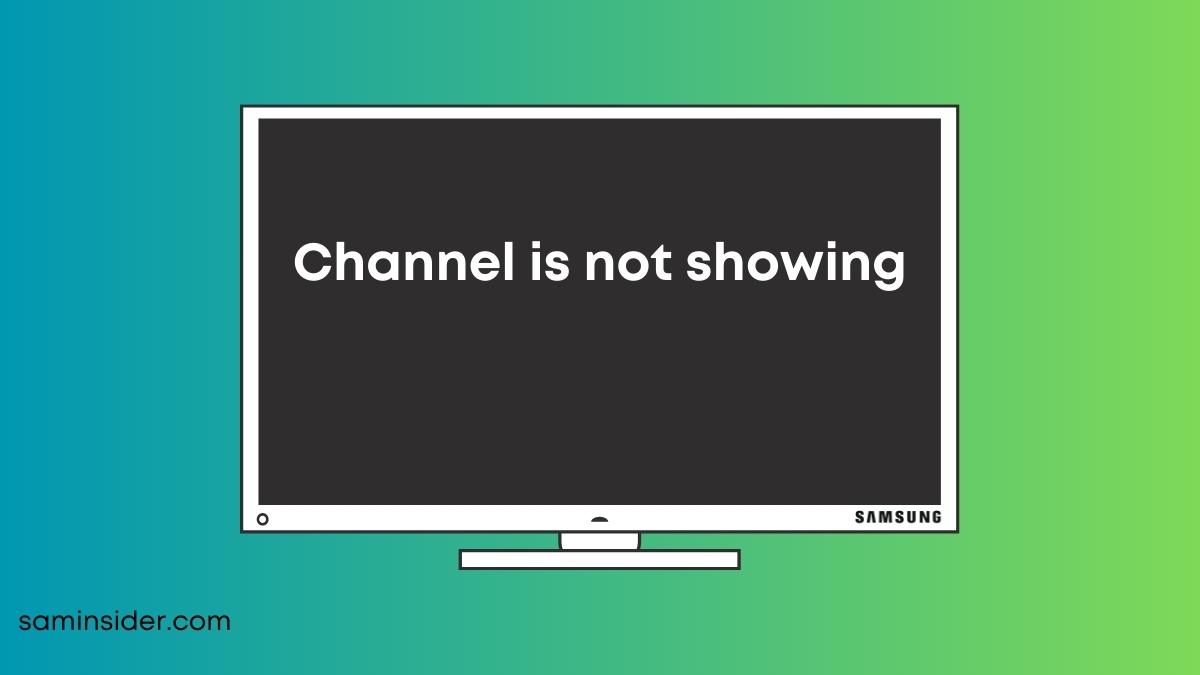 Channel not showing SAMSUNG TV fix