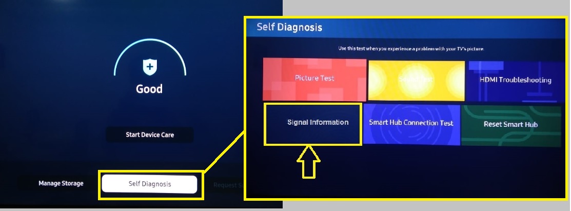 How to Check Singal Information Samsung TV