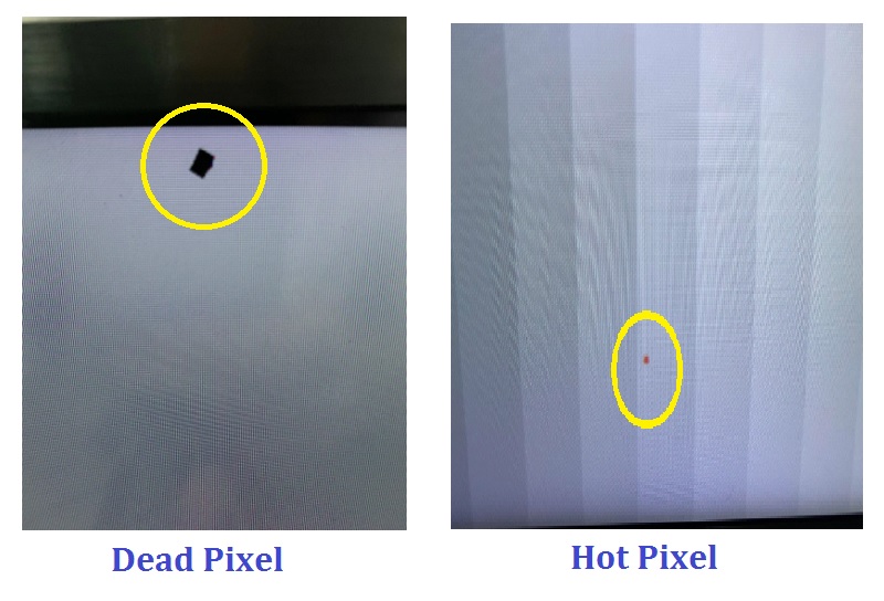 Image of Dead Pixel and Hot Pixel