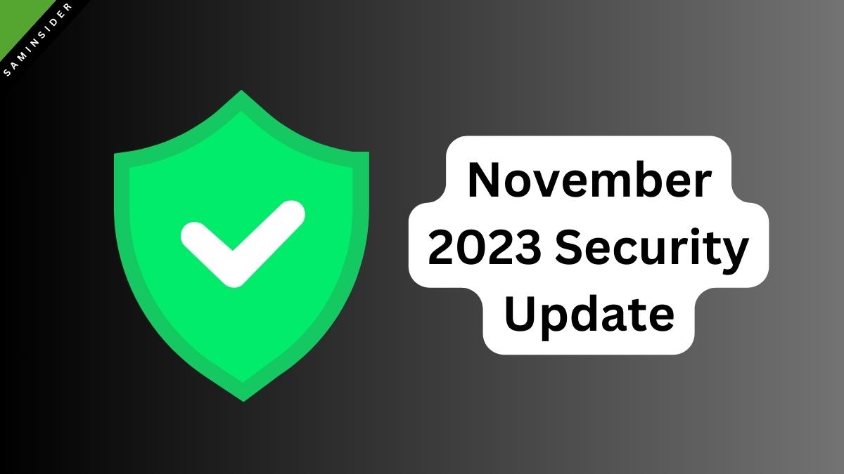 November 2023 Security