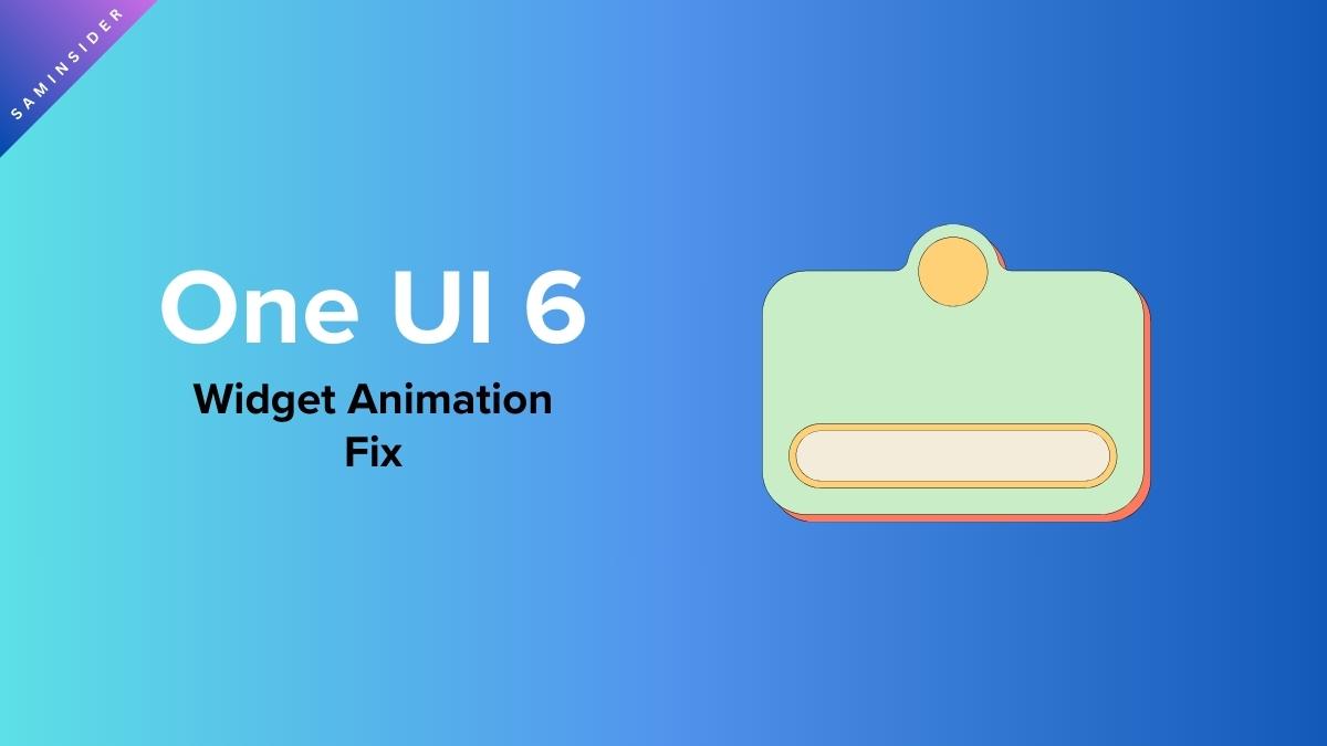 One UI 6 Widget Animation fix November Update