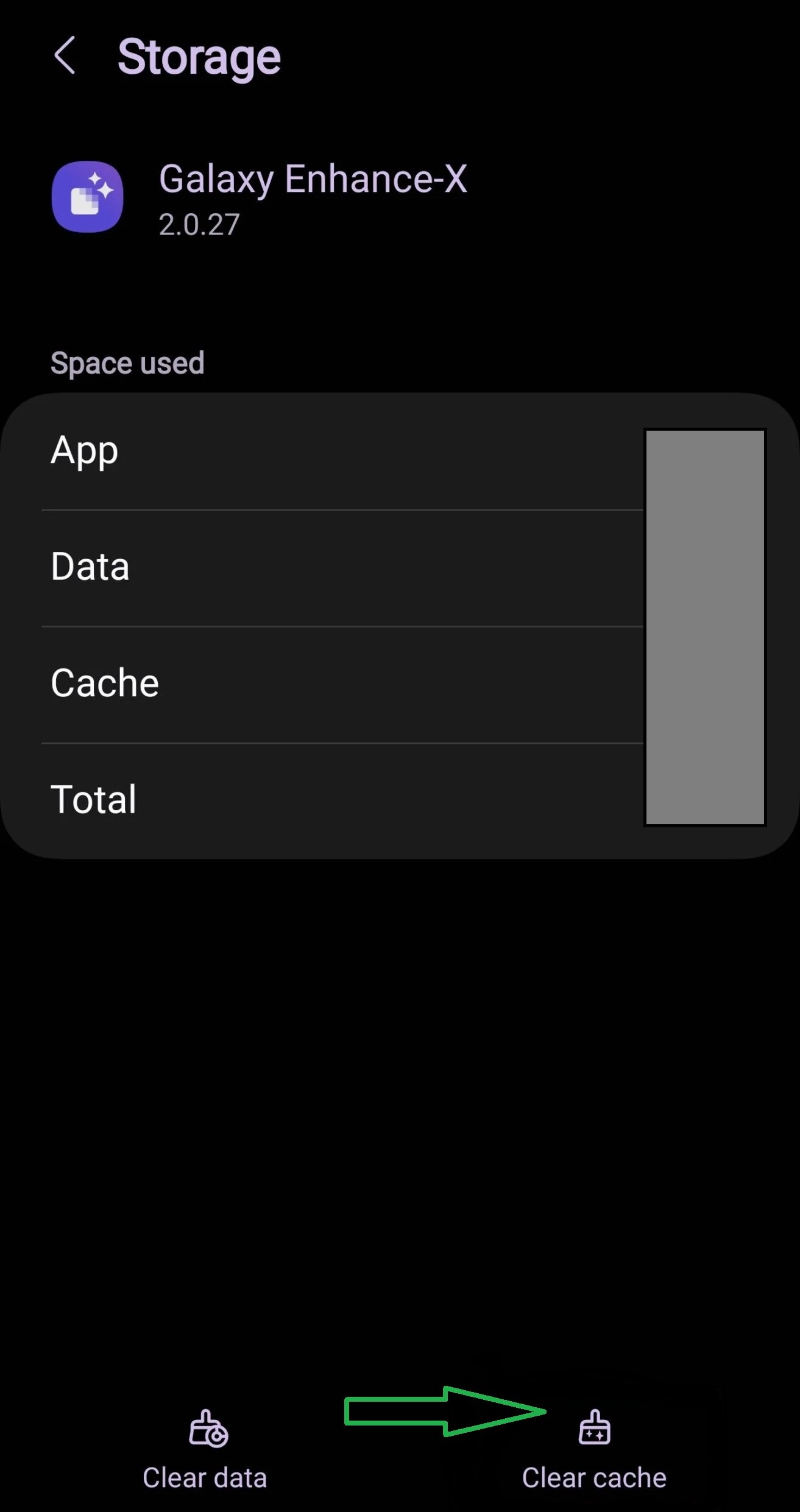 Enhance X App cache clear