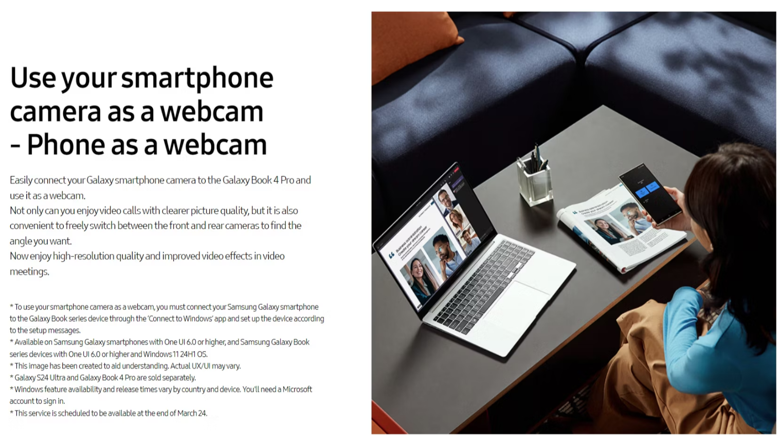 Samsung Phone into a PC Webcam