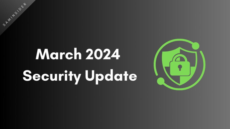 Galaxy Device Receiving March 2024 Security Updates