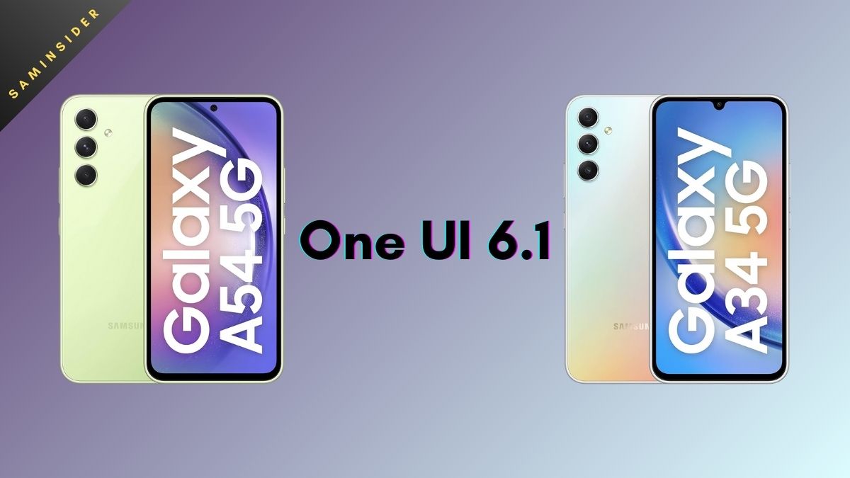 Galaxy A54 A34 getting One UI 6.1 update